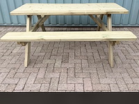 Picknicktafel de luxe xxl (2026) zware kwaliteit, gedemonteerd - afbeelding 6 van  6