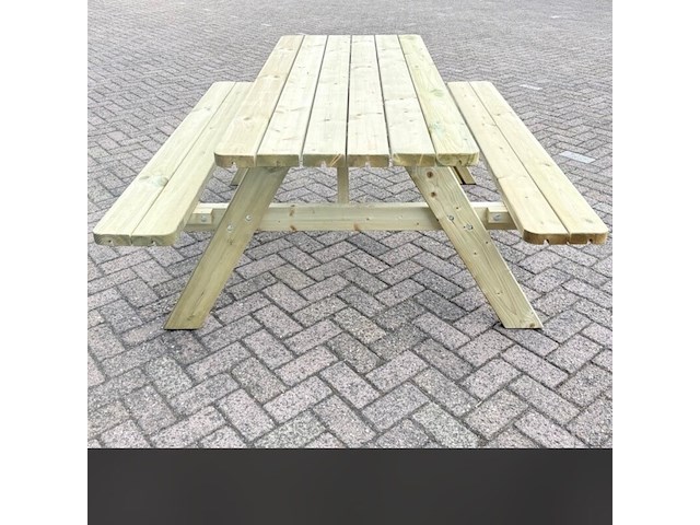 Picknicktafel de luxe xxl (2026) zware kwaliteit, gedemonteerd - afbeelding 2 van  6