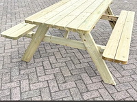 Picknicktafel de luxe xxl (2026) zware kwaliteit, gedemonteerd - afbeelding 3 van  6