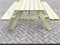 Picknicktafel de luxe xxl (2026) zware kwaliteit, gedemonteerd - afbeelding 2 van  6