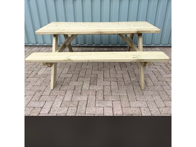 Picknicktafel de luxe xxl (2026) zware kwaliteit, gedemonteerd - afbeelding 6 van  6