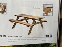 Picknicktafel "easy" opklapbaar 180x70x73 cm - afbeelding 2 van  11