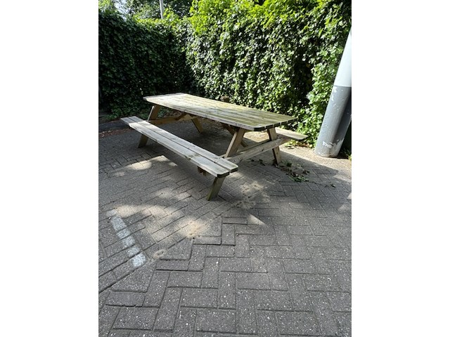 Picknicktafel, opklapbare zittingen - afbeelding 1 van  4