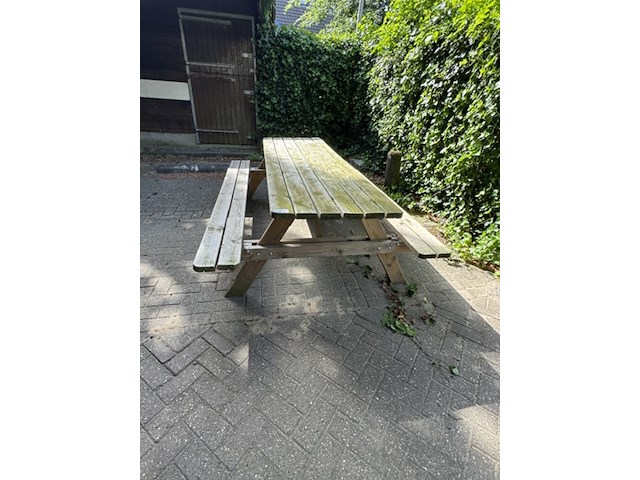 Picknicktafel, opklapbare zittingen - afbeelding 2 van  4