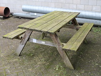 Picknicktafel sediamo met afmeting 177 x 145 cm. hoogte 76 cm. - afbeelding 1 van  2