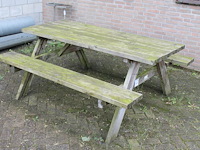 Picknicktafel sediamo met afmeting 177 x 145 cm. hoogte 76 cm. - afbeelding 2 van  2