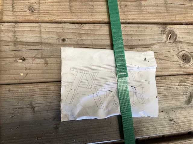 Picknicktafel tafel voor kinderen - 90x100x49 cm - afbeelding 2 van  10