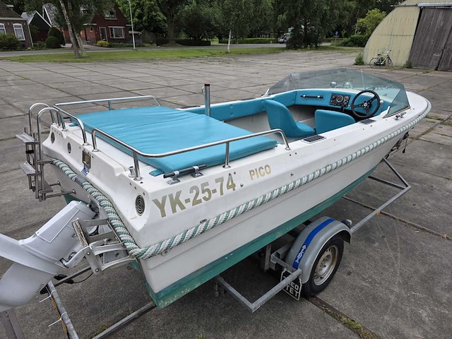 Pico / atlanta - speedboot volvo penta inboard 130 pk + trailer - afbeelding 1 van  42