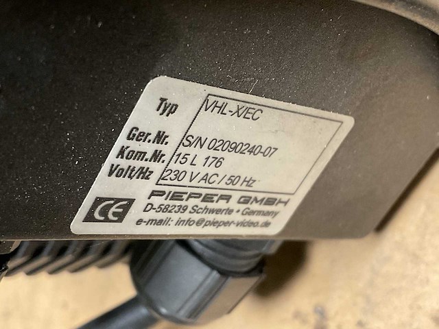 Pieper gmbh vhl-x/ec beveiligingscamera - afbeelding 3 van  3