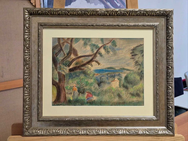 Pierre-auguste renoir - tekening op papier - afbeelding 2 van  3
