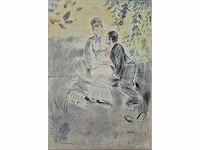 Pierre-auguste renoir - tekening op papier