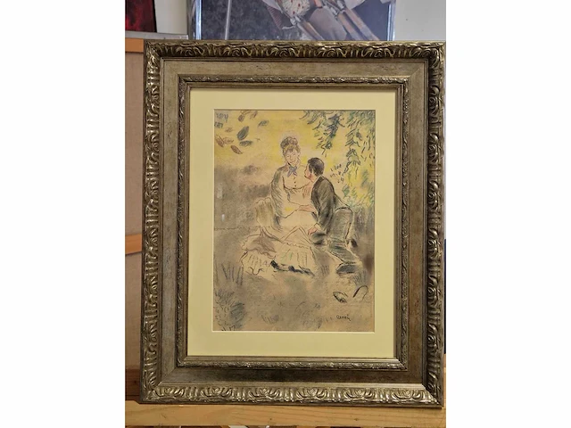 Pierre-auguste renoir - tekening op papier - afbeelding 2 van  3