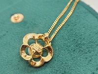 Pierre balmain goldplated collier met parel en steentjes - afbeelding 4 van  5