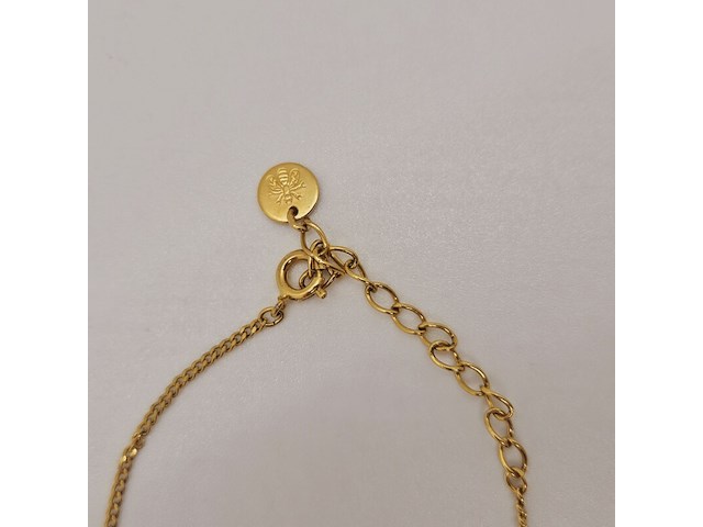 Pierre balmain goldplated collier met parel en steentjes - afbeelding 5 van  5