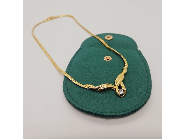 Pierre balmain goldplated collier met steen - afbeelding 1 van  7