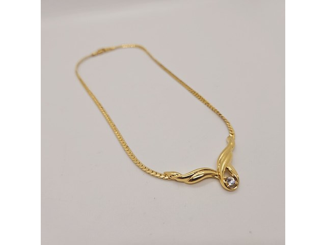 Pierre balmain goldplated collier met steen - afbeelding 2 van  7