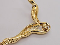 Pierre balmain goldplated collier met steen - afbeelding 7 van  7