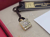 Pierre balmain goldplated oorbellen met steentjes - afbeelding 4 van  7