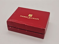 Pierre balmain goldplated oorbellen met steentjes - afbeelding 7 van  7