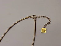 Pierre balmain goldplated ''pb'' pendant collier - afbeelding 4 van  5