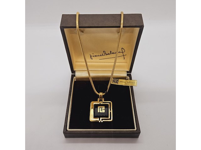 Pierre balmain goldplated pendant collier - full set - afbeelding 2 van  9