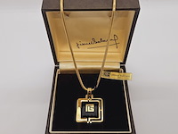 Pierre balmain goldplated pendant collier - full set - afbeelding 2 van  9