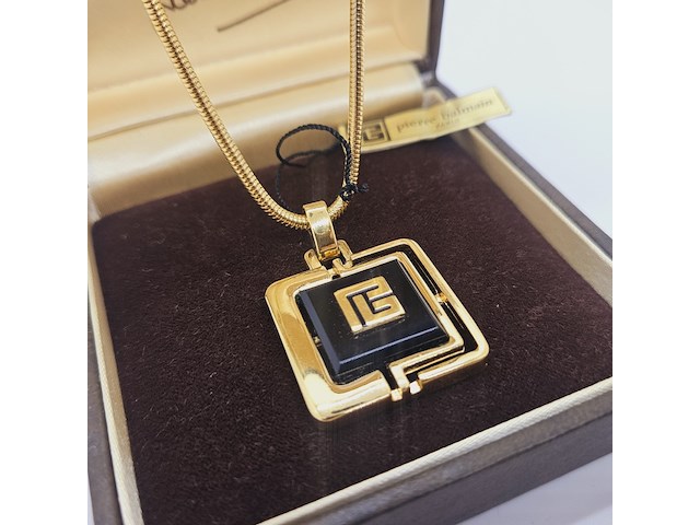 Pierre balmain goldplated pendant collier - full set - afbeelding 3 van  9