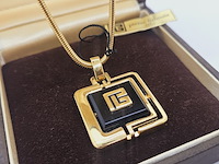 Pierre balmain goldplated pendant collier - full set - afbeelding 3 van  9