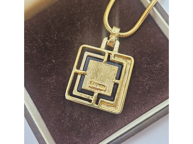 Pierre balmain goldplated pendant collier - full set - afbeelding 6 van  9