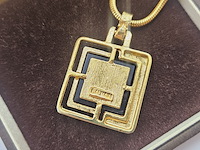 Pierre balmain goldplated pendant collier - full set - afbeelding 6 van  9