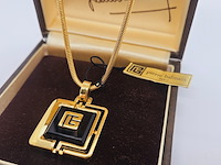 Pierre balmain goldplated pendant collier - full set - afbeelding 3 van  9