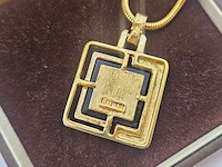 Pierre balmain goldplated pendant collier - full set - afbeelding 7 van  9