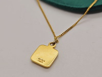 Pierre balmain goldplated pendant collier met steentjes - afbeelding 3 van  5