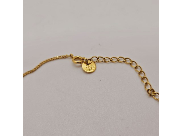 Pierre balmain goldplated pendant collier met steentjes - afbeelding 5 van  5