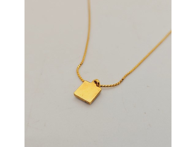 Pierre balmain goldplated pendant collier met steentjes - afbeelding 4 van  8