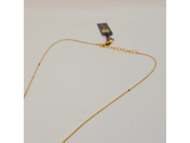 Pierre balmain goldplated pendant collier met steentjes - afbeelding 6 van  8