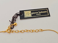 Pierre balmain goldplated pendant collier met steentjes - afbeelding 7 van  8