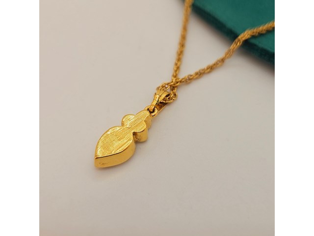 Pierre balmain goldplated pendant collier met zirkonia diamanten - afbeelding 4 van  6