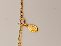 Pierre balmain goldplated pendant collier met zirkonia diamanten - afbeelding 6 van  6