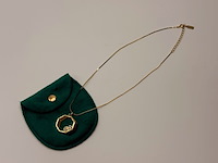 Pierre balmain goldplated pendant collier met zirkonia diamanten - afbeelding 2 van  5