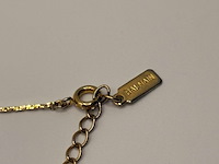Pierre balmain goldplated pendant collier met zirkonia diamanten - afbeelding 5 van  5