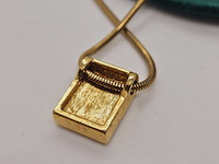 Pierre balmain goldplated two tone pendant collier - afbeelding 3 van  5