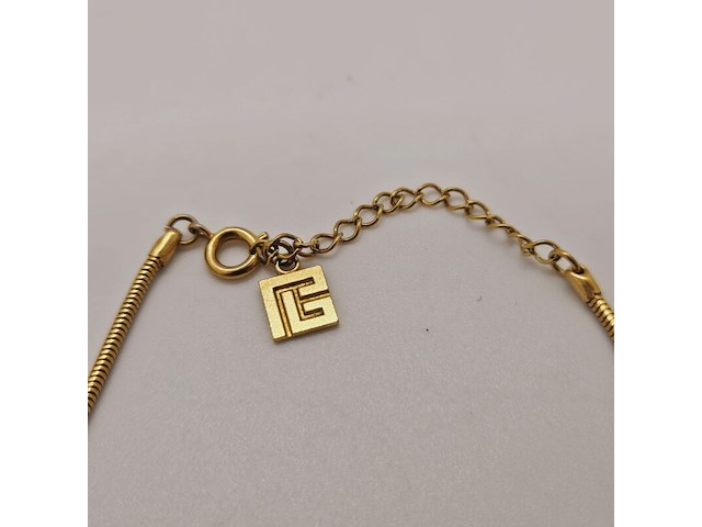 Pierre balmain goldplated two tone pendant collier - afbeelding 5 van  5