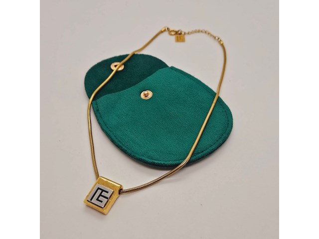 Pierre balmain goldplated two tone pendant collier - afbeelding 2 van  5