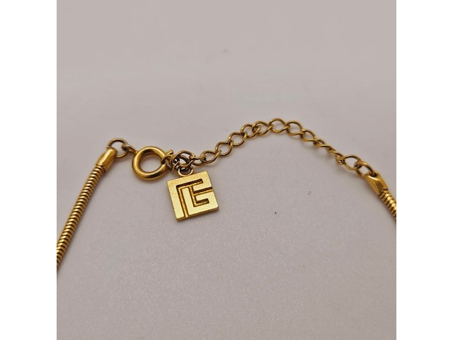Pierre balmain goldplated two tone pendant collier - afbeelding 4 van  5