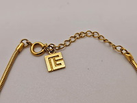 Pierre balmain goldplated two tone pendant collier - afbeelding 4 van  5