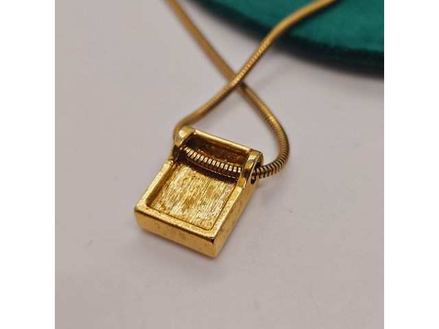 Pierre balmain goldplated two tone pendant collier - afbeelding 5 van  5