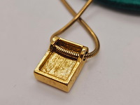Pierre balmain goldplated two tone pendant collier - afbeelding 5 van  5