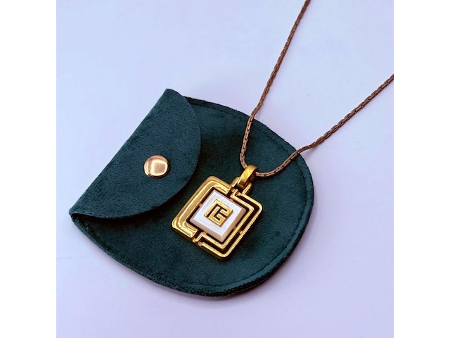 Pierre balmain two tone goldplated pendant collier - afbeelding 1 van  8