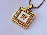 Pierre balmain two tone goldplated pendant collier - afbeelding 2 van  8